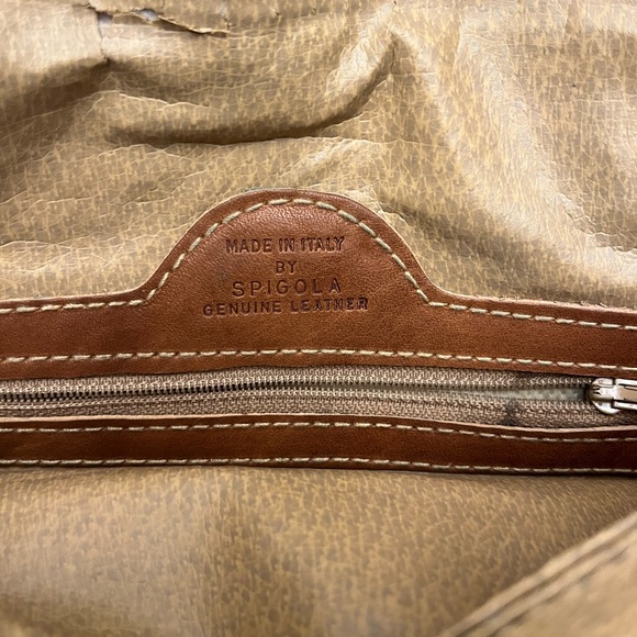 Vintage leather laptop bag  by Spigola - Picture 6 of 7